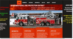 Desktop Screenshot of boardmanfd.com